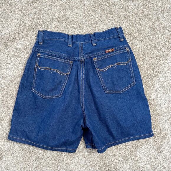 Wrangler Vintage 80s No Fault Blue Jean Shorts Size 4/27 - Picture 2 of 5